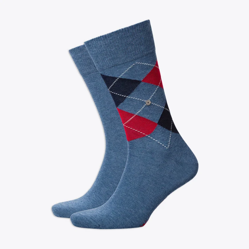 Burlington Herrensocken Everyday 2 Pack hellblau & rot