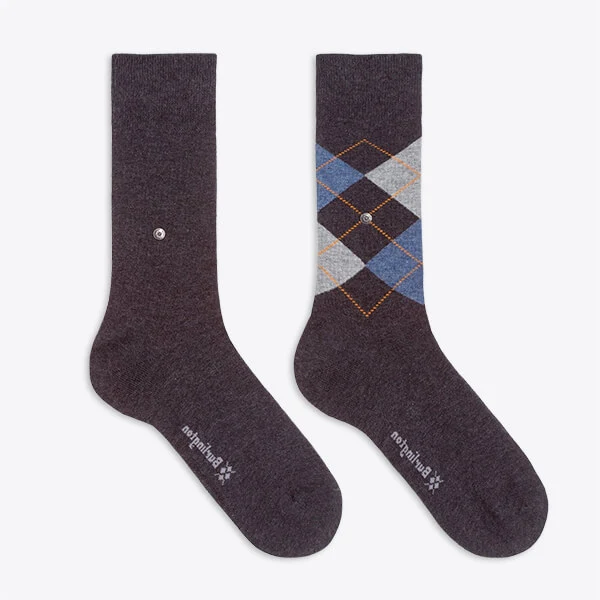 Burlington Herrensocken Everyday 2 Pack grau