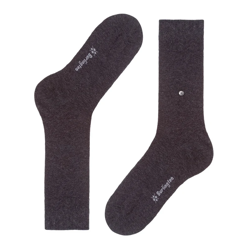 Burlington Herrensocken Everyday 2 Pack einfarbig anthrazit