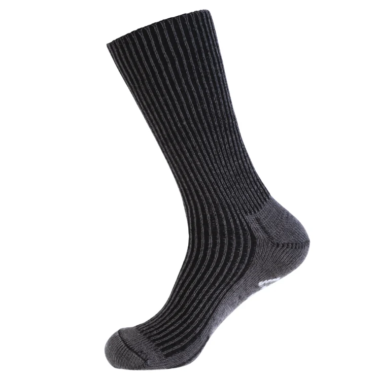 Lerida Luxury Ribbed Merino Wool/Silk Seamless Casual Sock