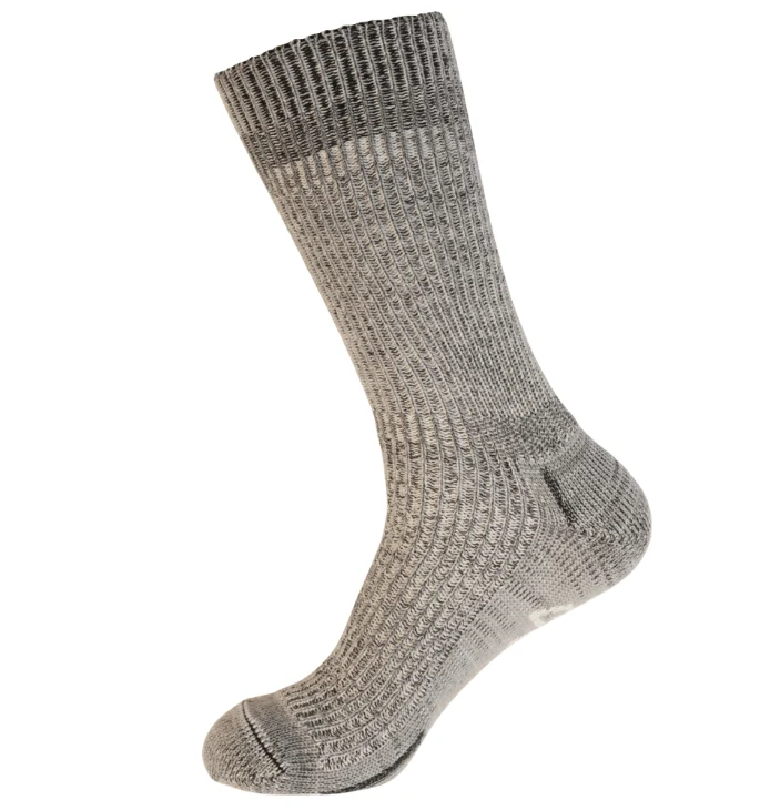 Lerida Luxury Ribbed Merino Wool/Silk Seamless Casual Sock