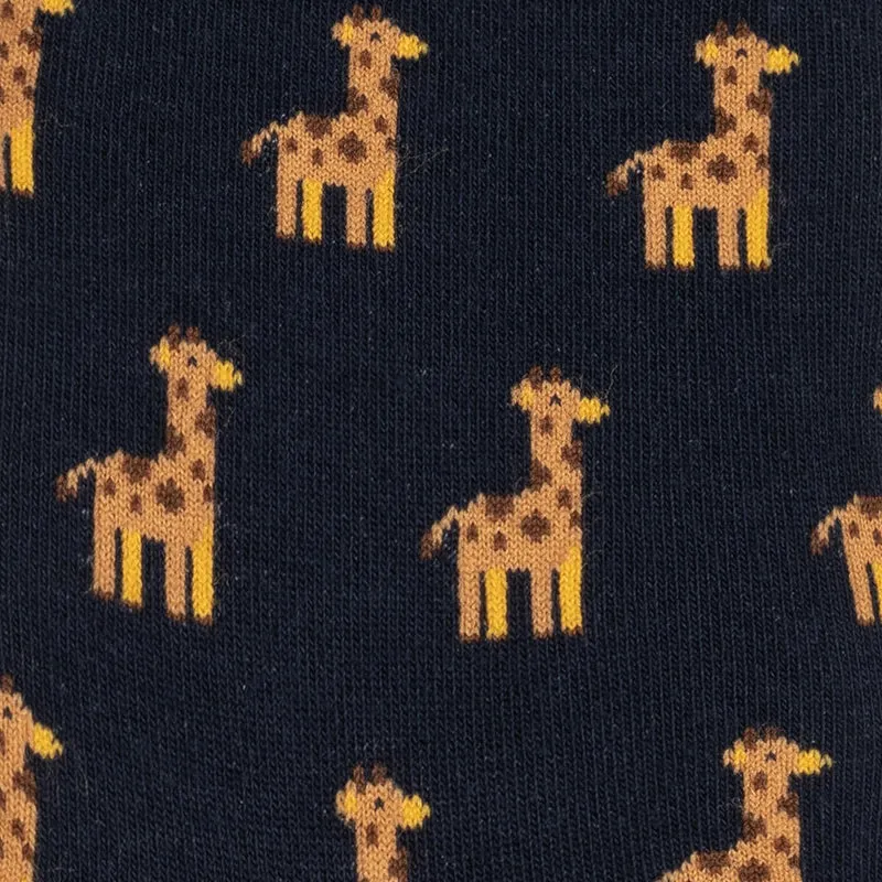 Bale® 2er-Set lustige Damensocken Muster Affen & Giraffen
