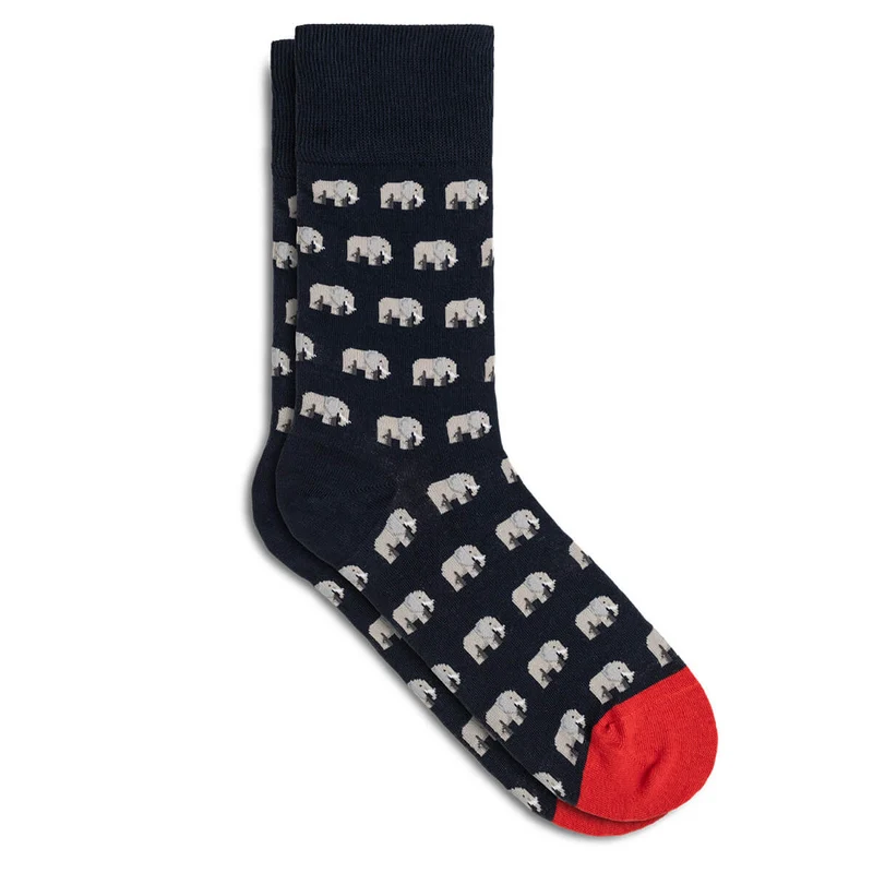 Bale® 2er-Set lustige Damensocken Elefanten & Löwen