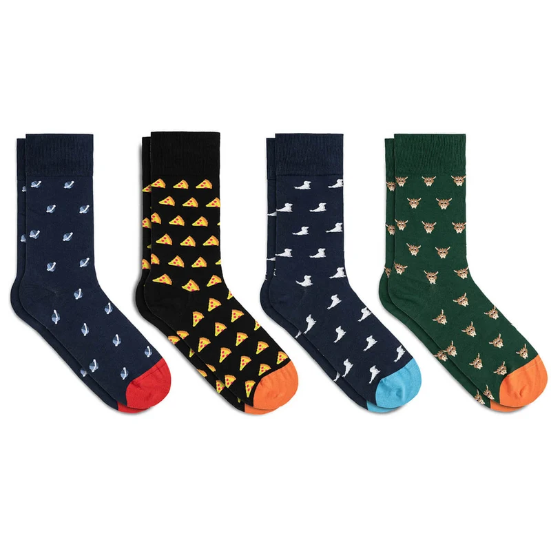 Bale® 4er-Mix bunte Motivsocken Herren 3