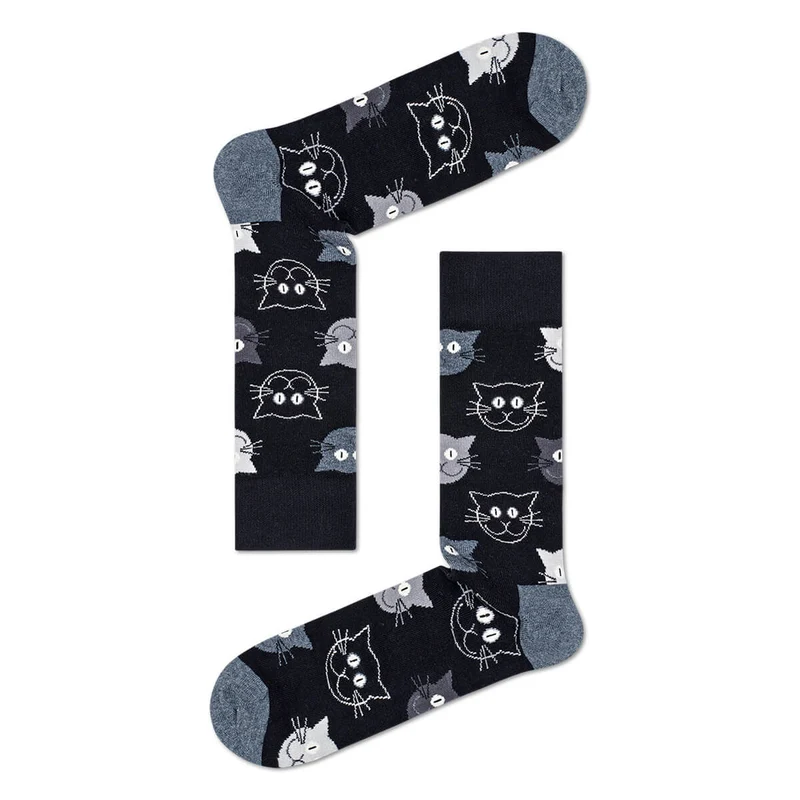 Happy Socks Geschenkbox Damensocken Muster Katzen