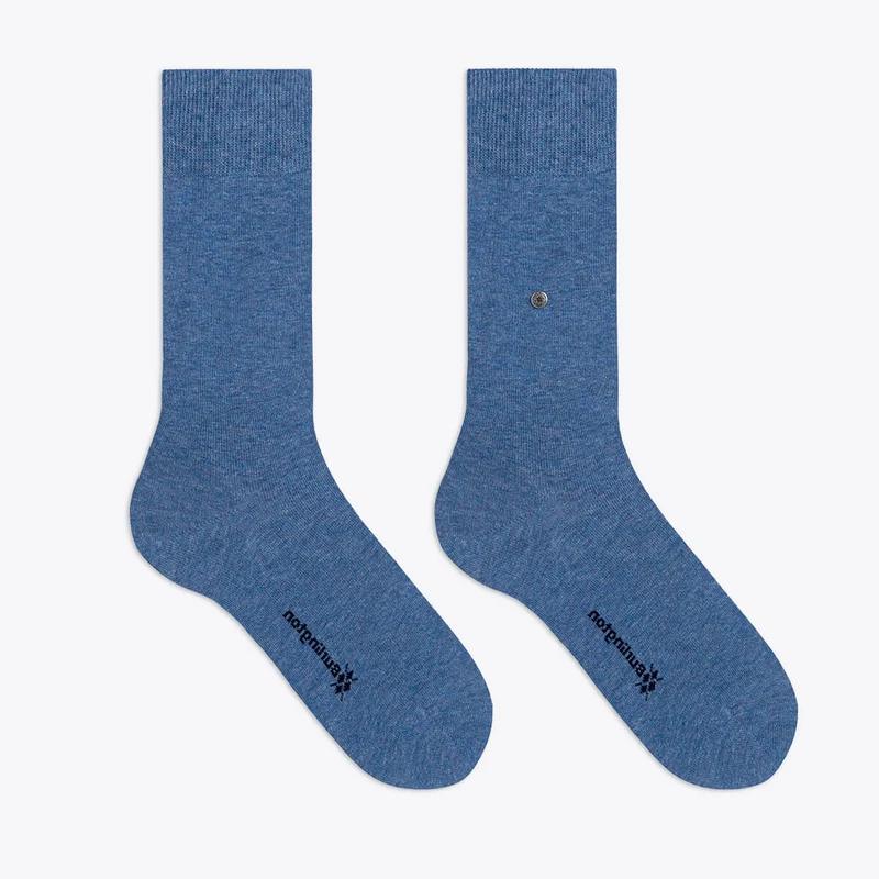 Burlington Freizeitsocken Herren Lord einfarbig graublau