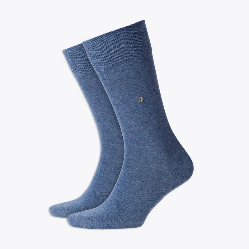 Burlington Freizeitsocken Herren Lord einfarbig graublau