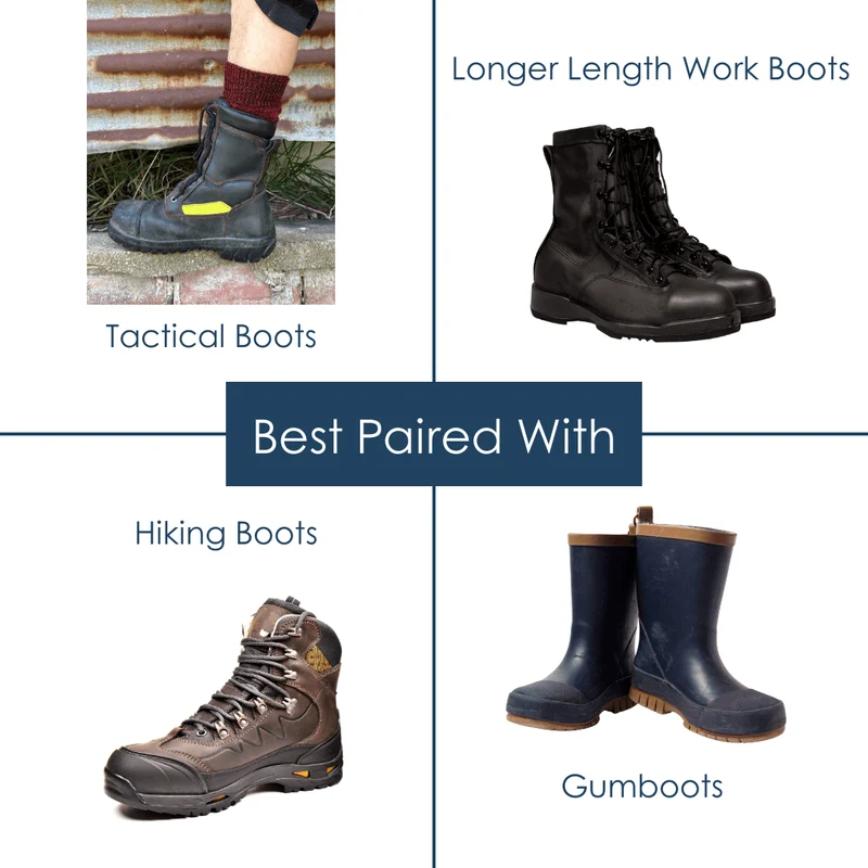 Max Plus Thick Merino Wool Hiking and Work Sock