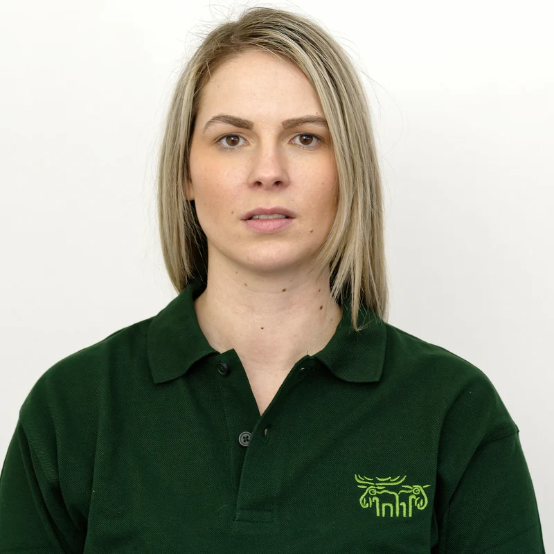 Polo-Shirt mit Elch-Stickerei - Grün - Bo Bendixen
