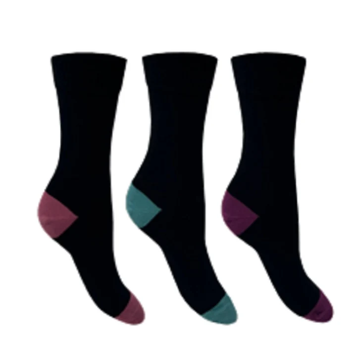 3 PK FLEXITOP LADIES DESIGN SOCKS