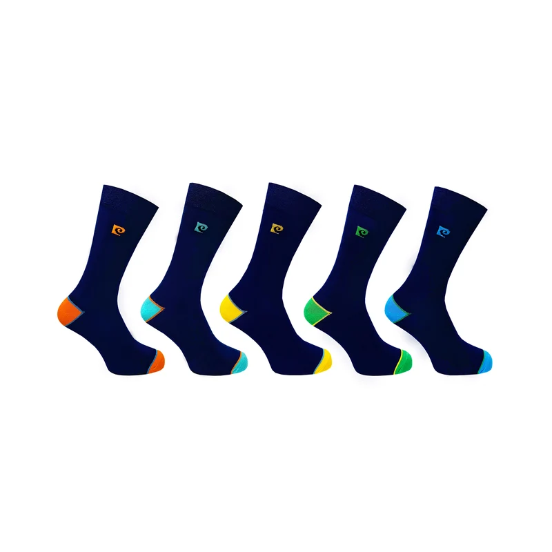 5PK MENS PIERRE CARDIN BAMBOO H&T SOCKS