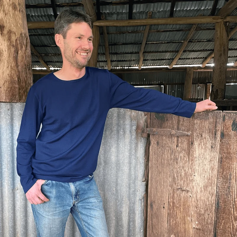Grazier Merino Wool Long Sleeve Tee