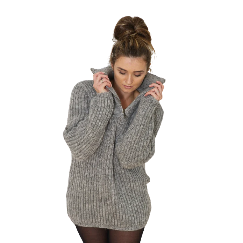 Salka - Island Wolltroyer - Unisex - Grau
