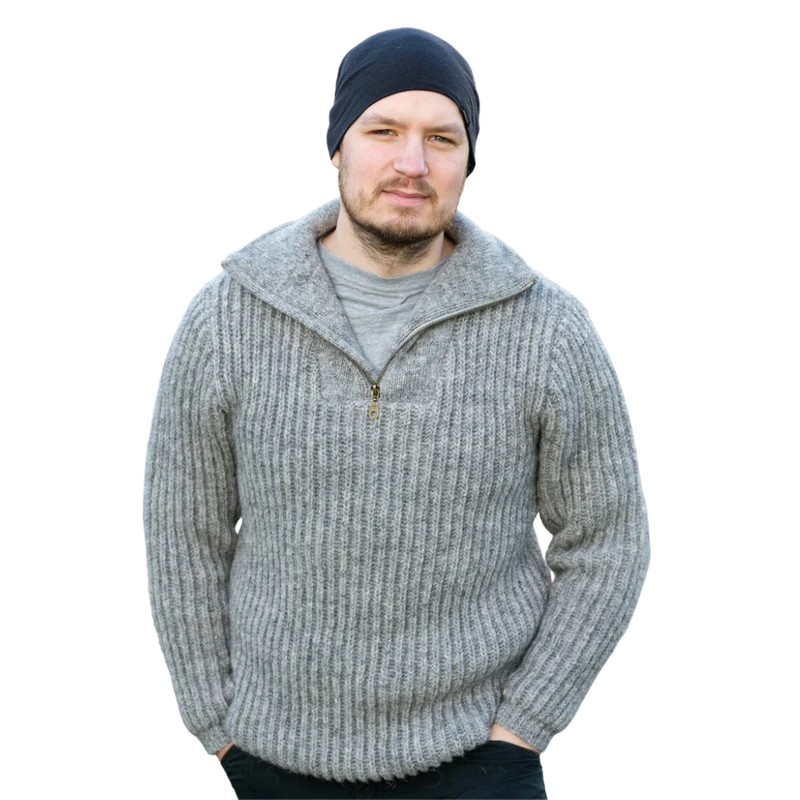 Salka - Island Wolltroyer - Unisex - Grau