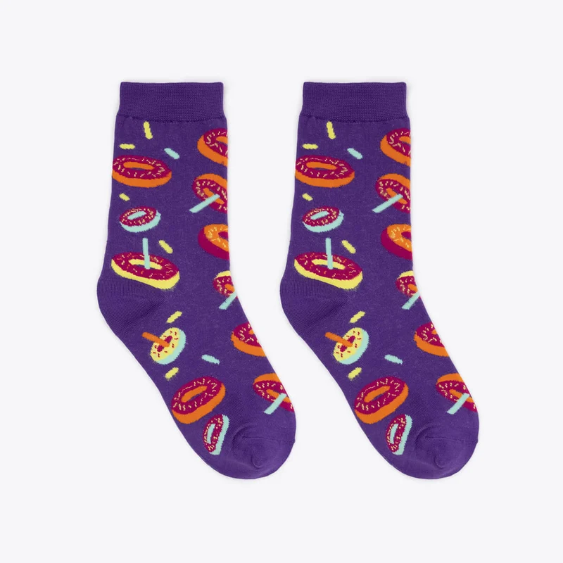 Bale 2er Set Damensocken bunt gemustert Coffee Time