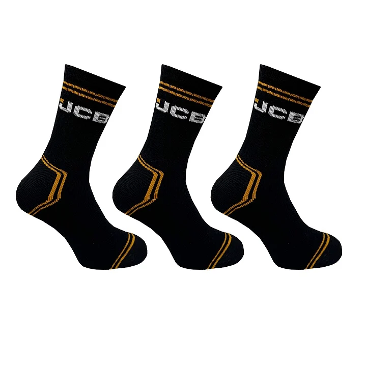 3PK MENS JCB COMFORT WORK SOCKS
