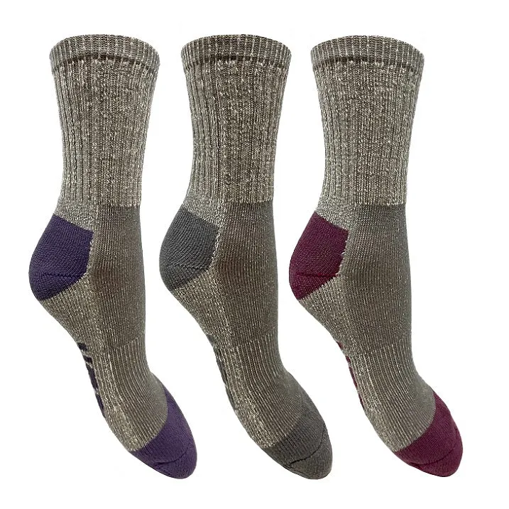 3PK LADIES CASUAL BOOT SOCKS