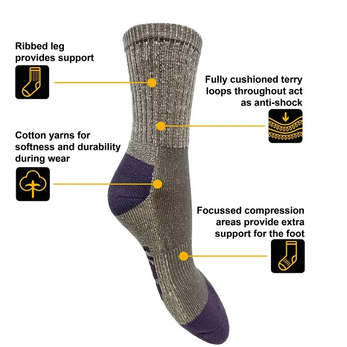 3PK LADIES CASUAL BOOT SOCKS