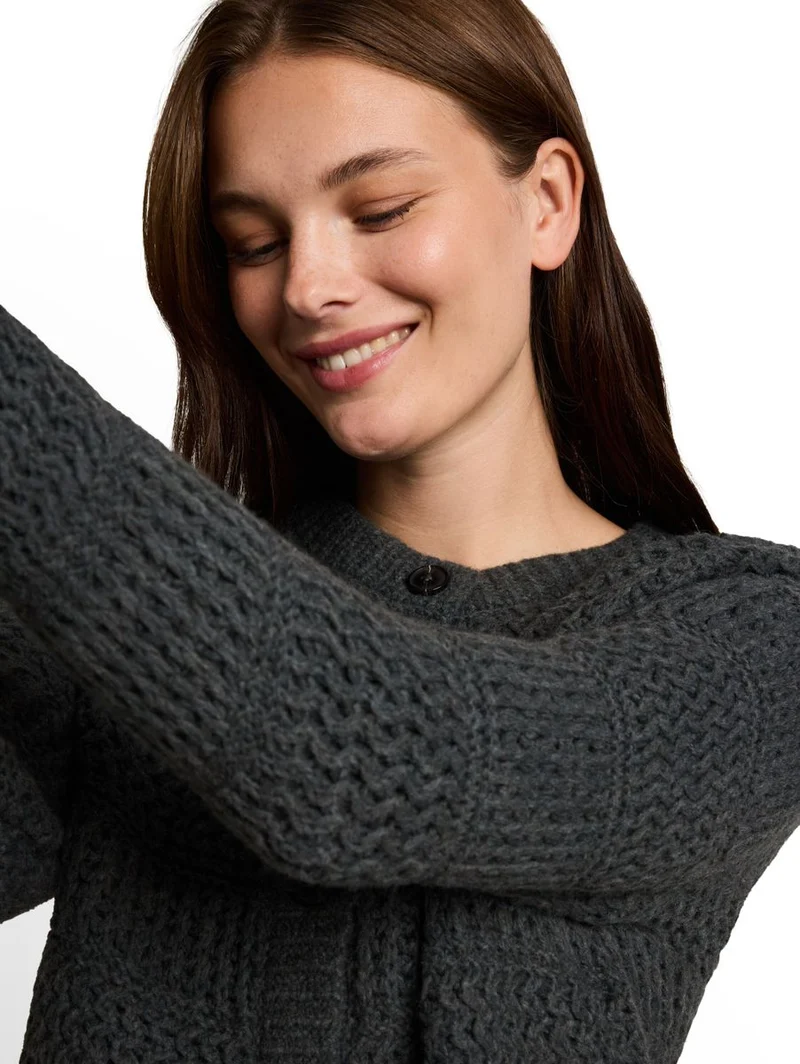 Cardigan mit Wollanteil