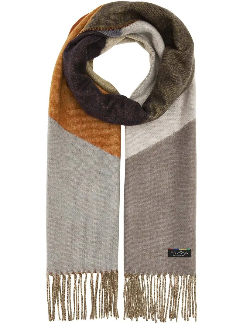 Schal Cashmink-Schal mit geometrischem Colour Block Design