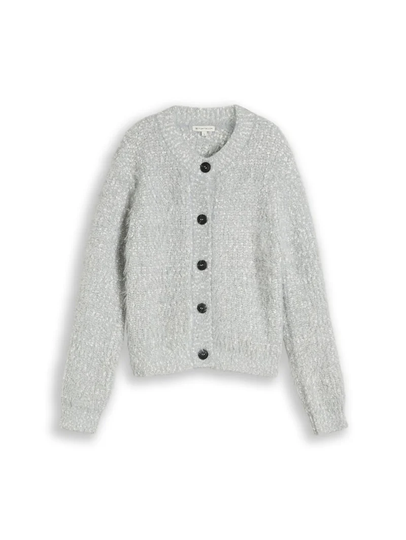 Loose Fit Cardigan aus Federgarn
