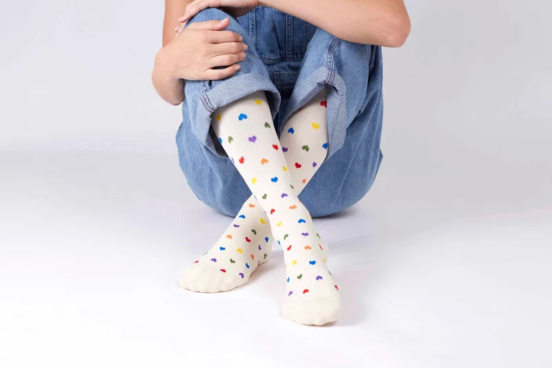 Rejuva Heart Compression Socks 15-20 mmHg