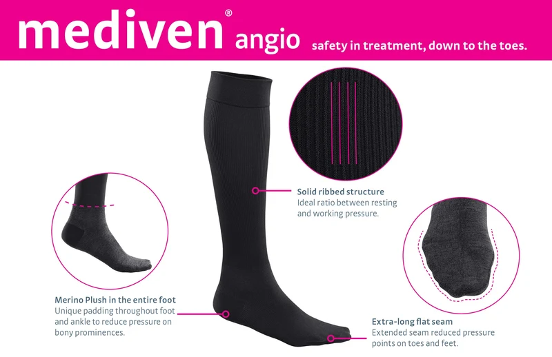 mediven angio 15-20 mmHg calf closed toe
