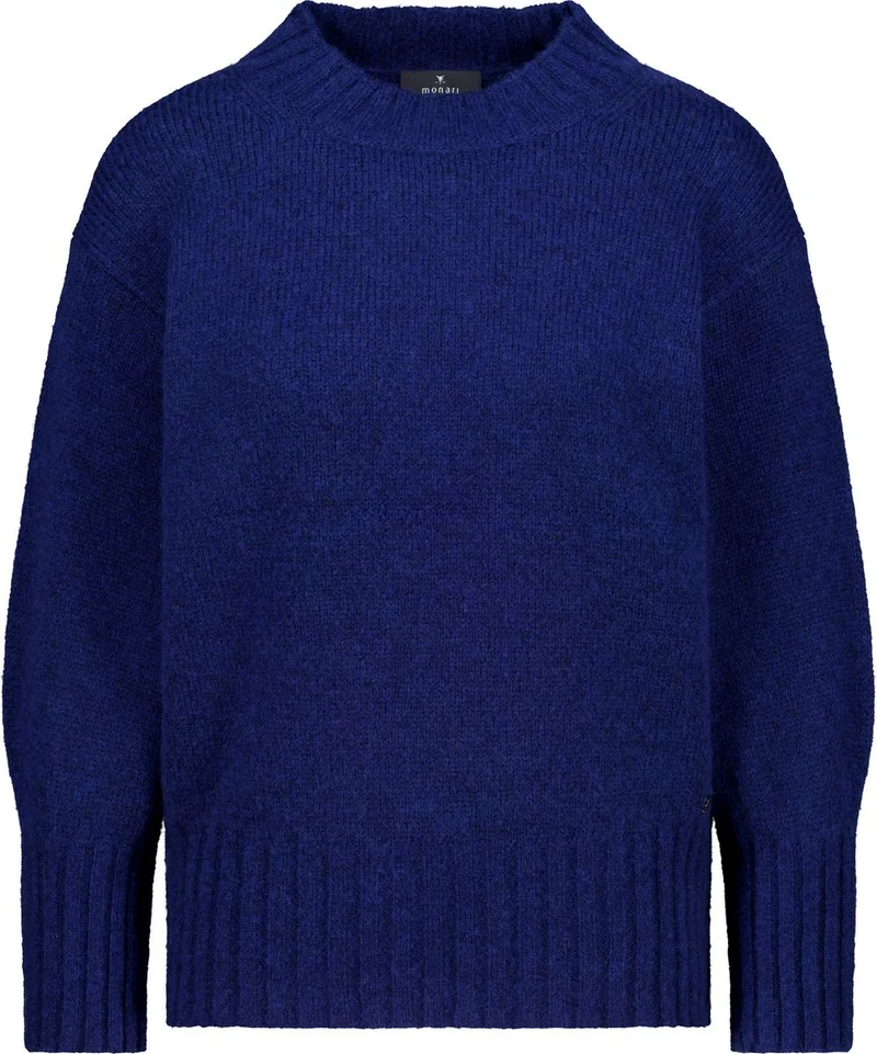 Strickpullover mit Stehkragen
