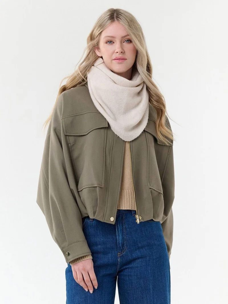 recyceltes Polyester Dreieckstuch Sustainability Edition - Leicht meliertes Dreieckstuch
