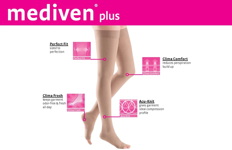 mediven plus 30-40 mmHg maternity panty open toe standard