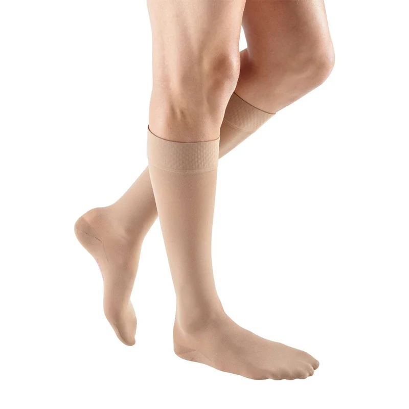mediven plus 30-40 mmHg calf beaded topband closed toe petite