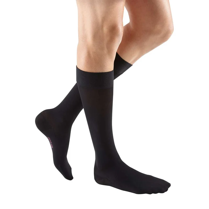 mediven plus 30-40 mmHg calf beaded topband closed toe petite