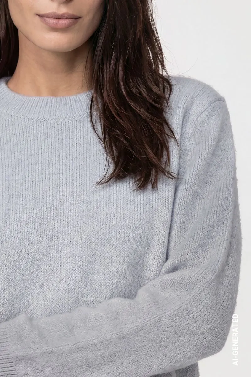 Strickpullover mit Lurex