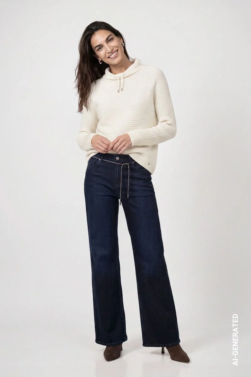 Pullover mit Rippenstruktur
