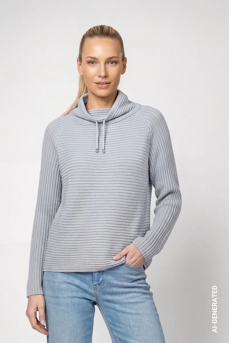 Pullover mit Rippenstruktur