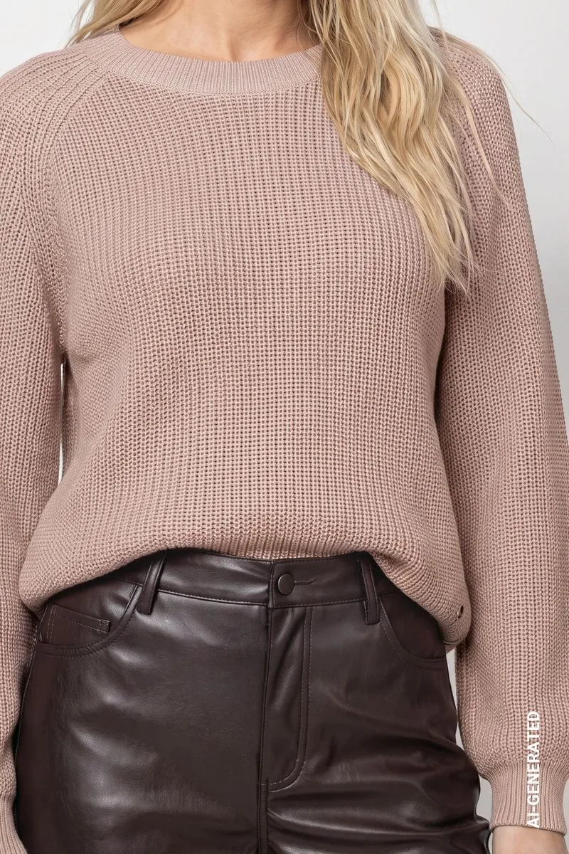 Strickpullover mit Lurex