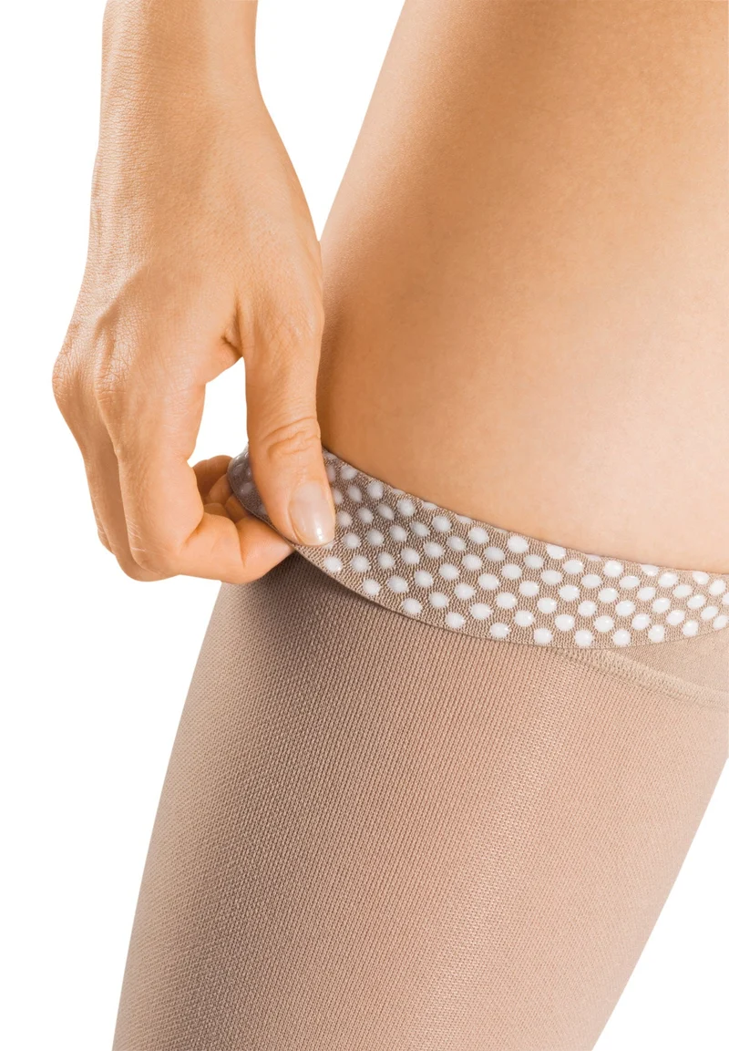 mediven plus 40-50 mmHg thigh beaded topband open toe petite