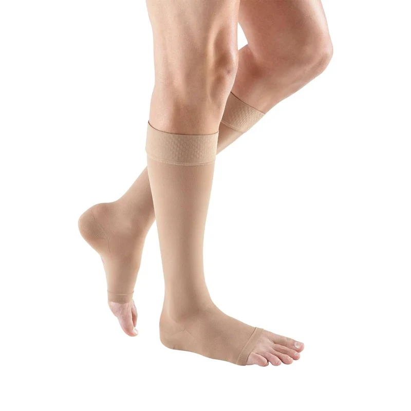 mediven plus 20-30 mmHg calf beaded topband open toe petite