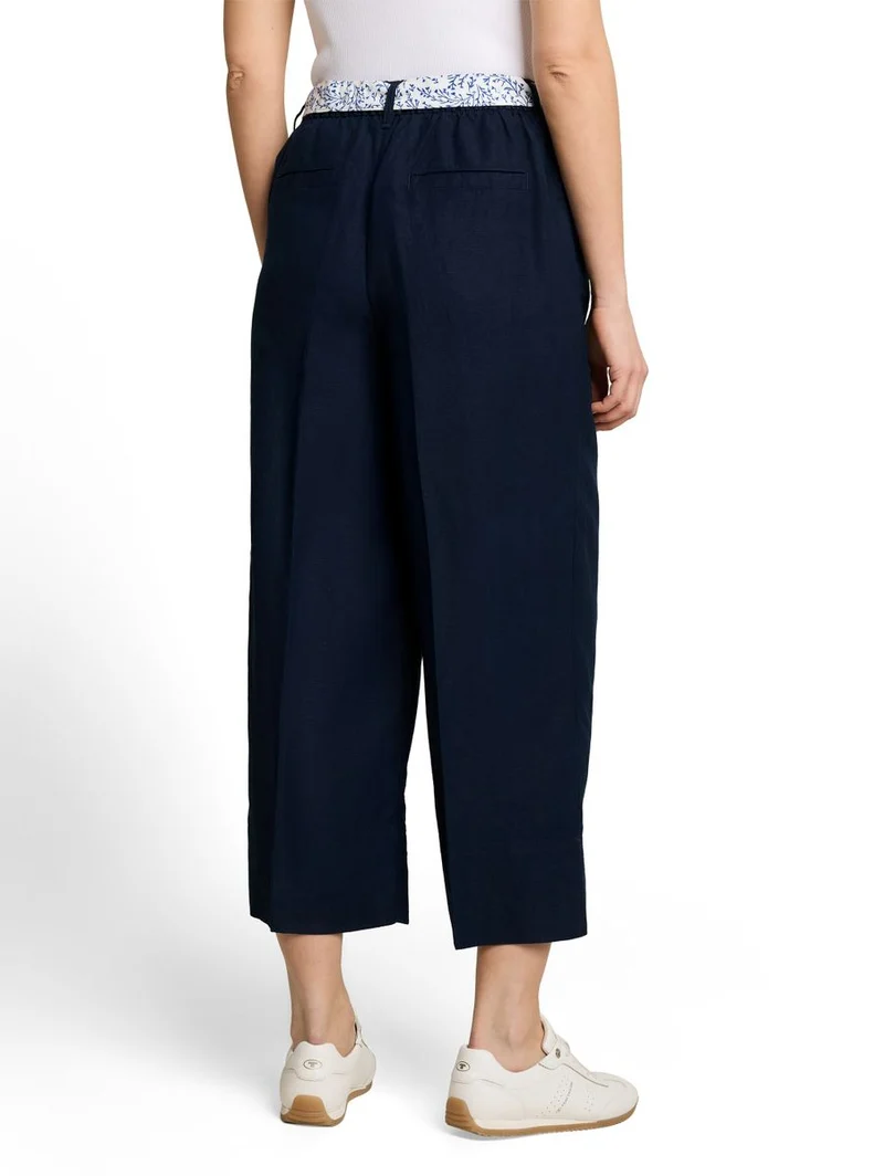 Culotte Hose mit Leinenanteil