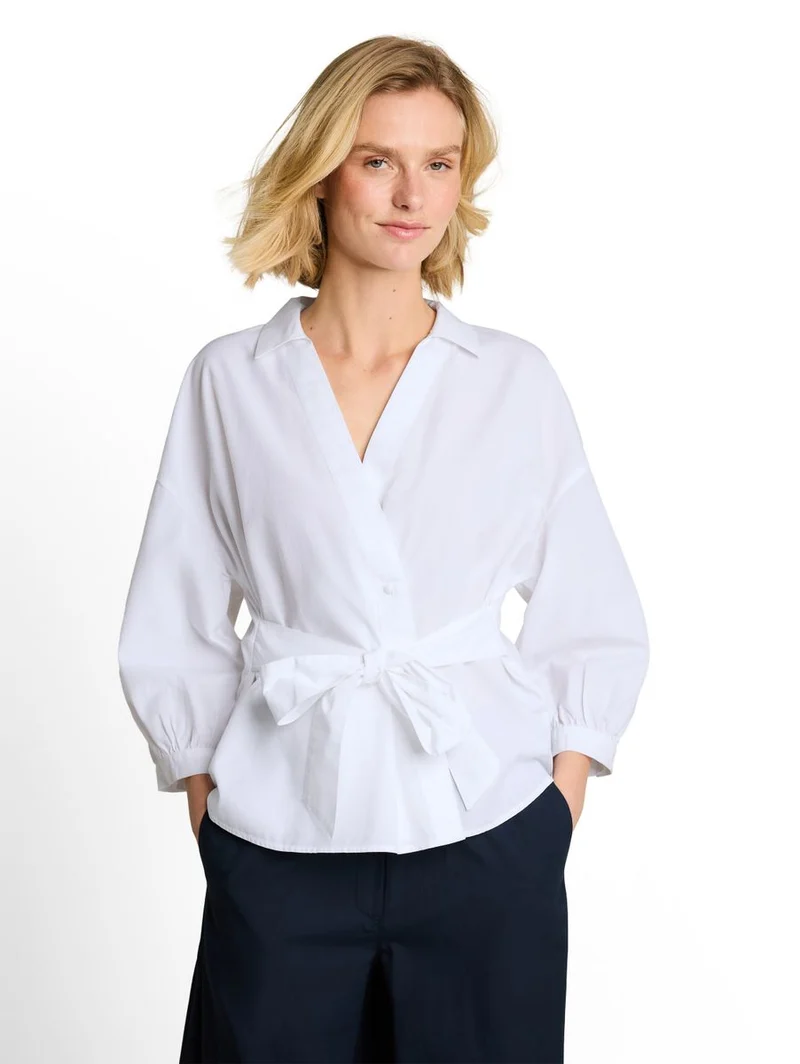 Loose Fit Wickelbluse