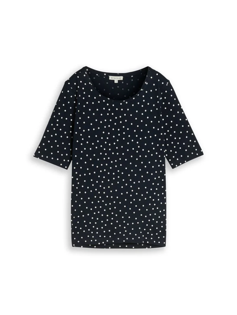 T-Shirt mit Punktemuster