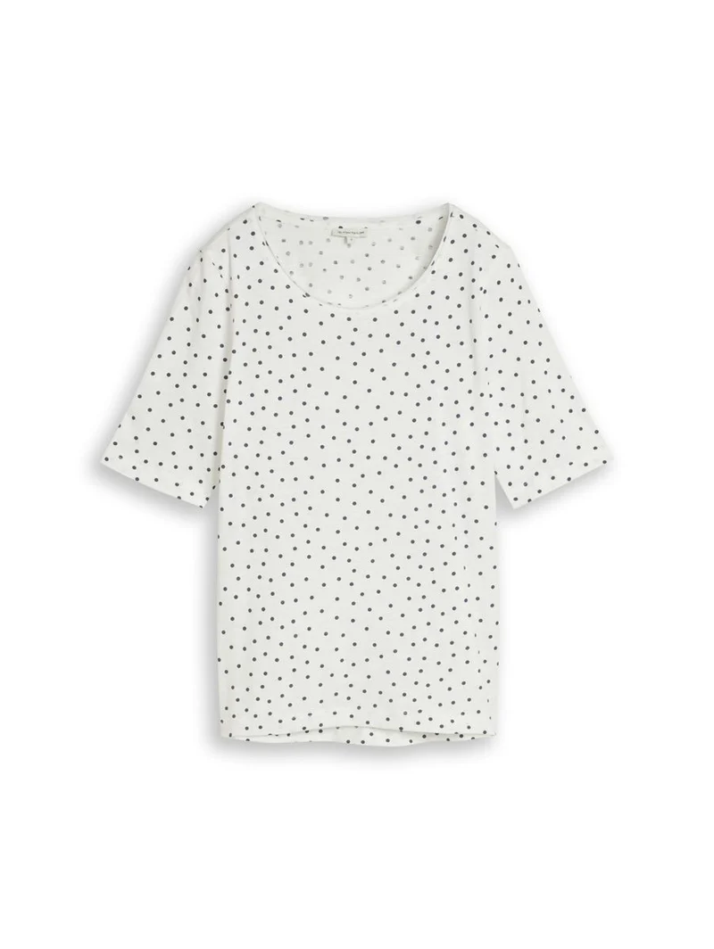 T-Shirt mit Punktemuster