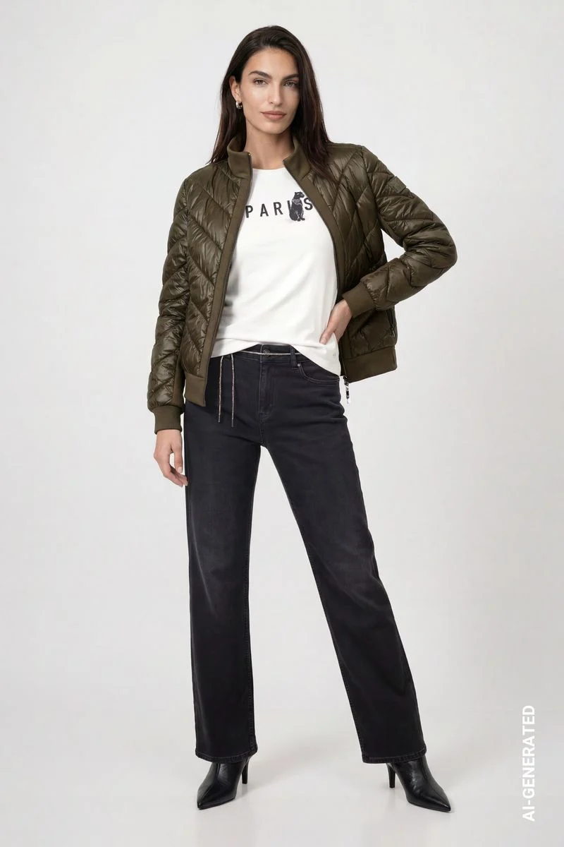 Jacke mit Neopren