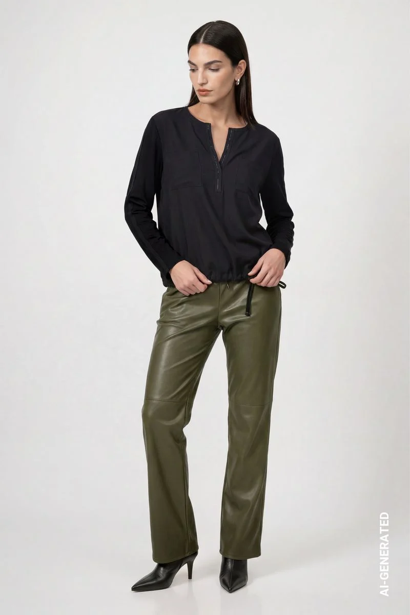 Blusenshirt mit Schmuckdetails