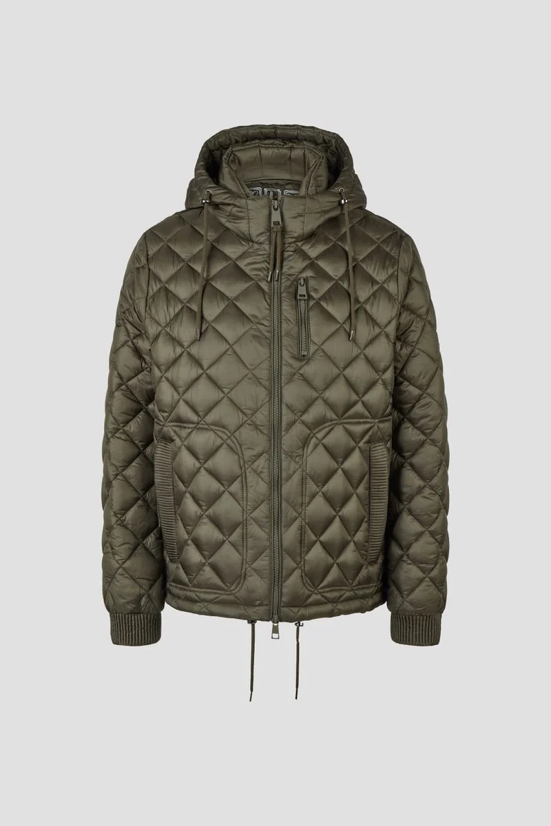 Sandwich-Steppjacke mit Kapuze