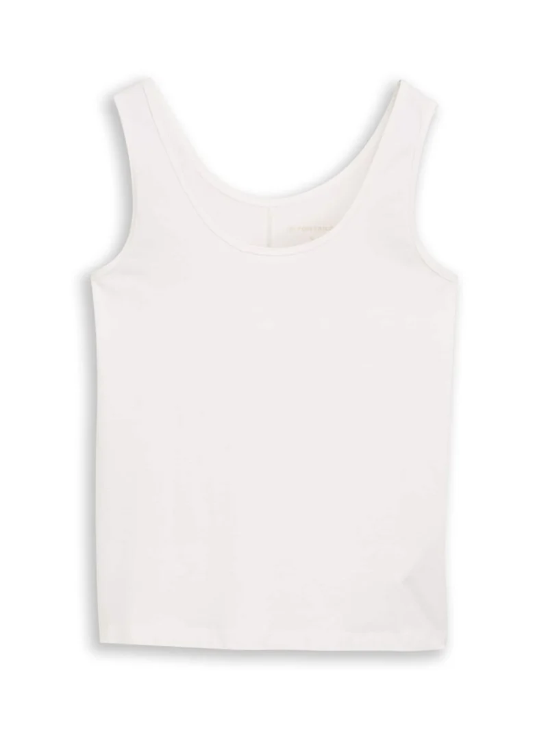 Slim Fit Top mit Rundhalsausschnitt
