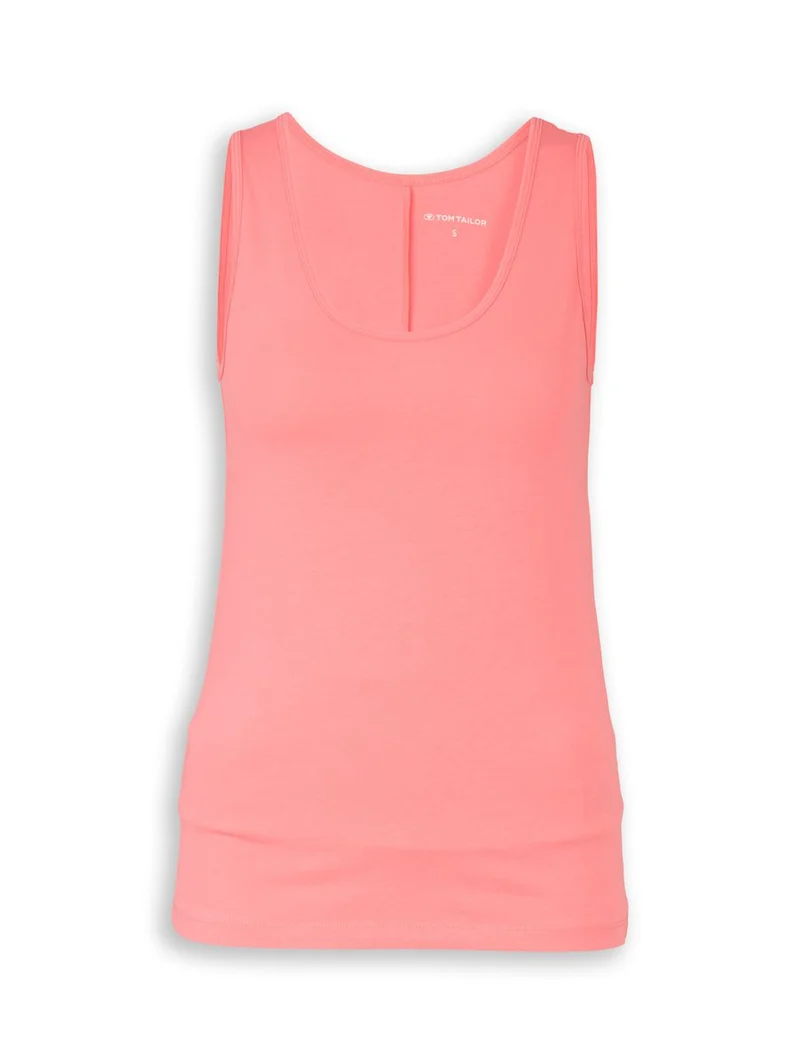 Slim Fit Top mit Rundhalsausschnitt