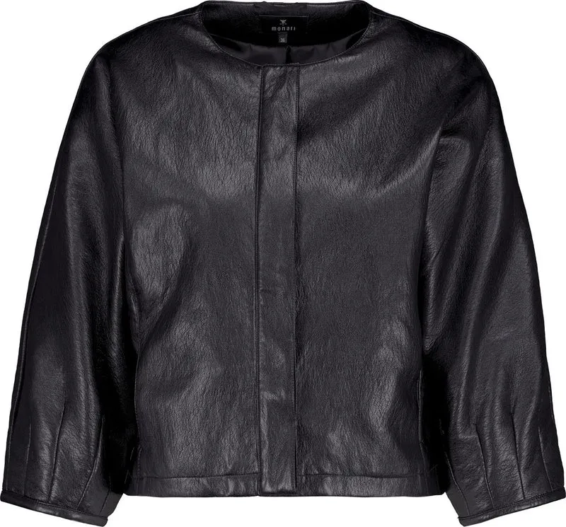 Jacke in Lederoptik