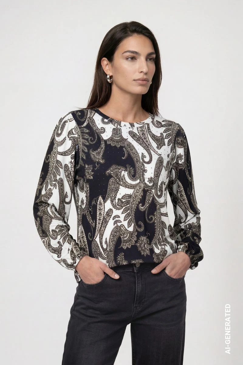 Sweatshirt mit Paisleymuster