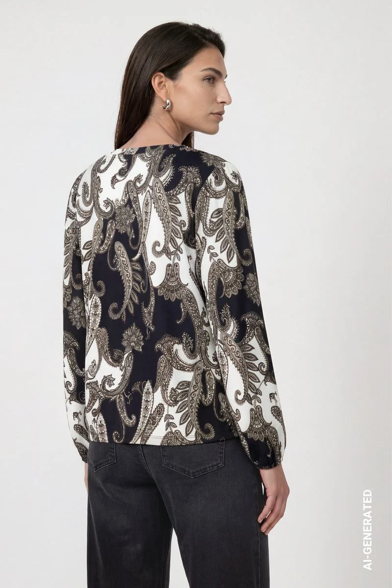 Sweatshirt mit Paisleymuster
